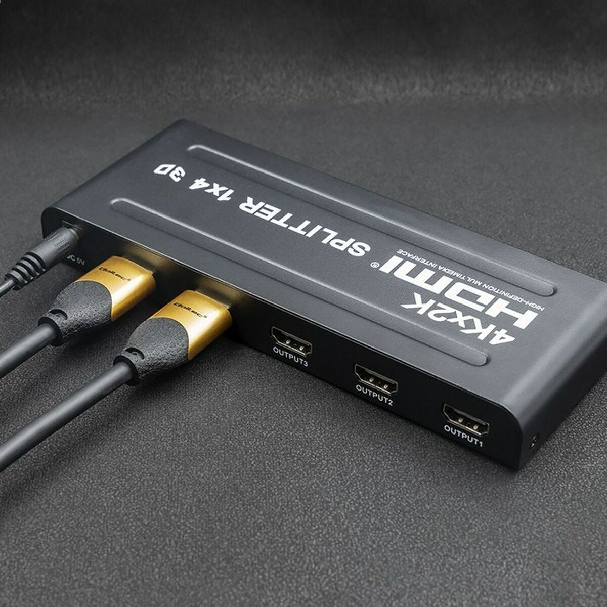 HDMI Lüliti Qoltec 51798 Must